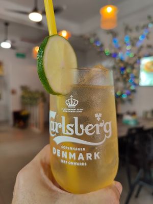 lime juice at Lập Vegetarian Restaurant in Central Singapore