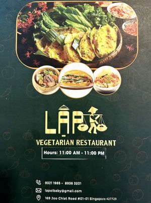 Menu  at Lập Vegetarian Restaurant in Central Singapore