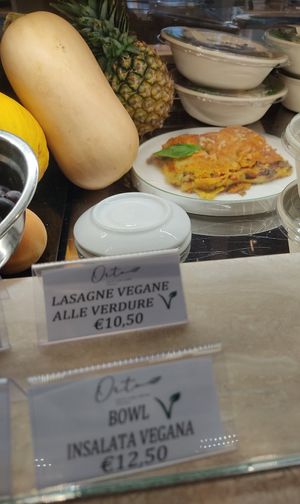 Vegan lasagna at Naturasi - Piazza Ippolito Nievo in Rome