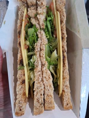 Cheese and pickle sandwich at LHR - WHSmith - T2-B in West London