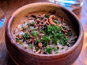 Rice porridge at Surrell in Seattle