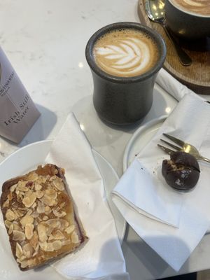 Latte art  at Mister Magpie Coffee in Ballsbridge