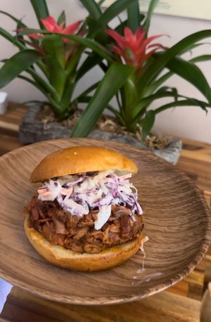 Island BBQ Jackwich Sandwich   at Native Soul Bar  in Hampton