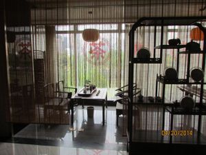 lovely seating at Xinxiang Sushijie - Vegetarian World in Chengdu