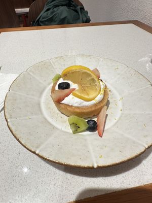 Summer lemon tart  at Here With Years in Hong Kong Island