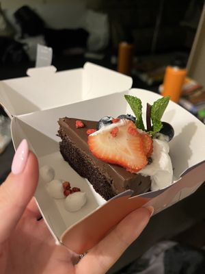 Chocolate and banana cake   at Here With Years in Hong Kong Island