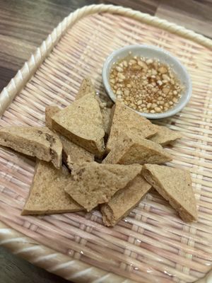 Fried tofu  at Silver Spoon in Chicago