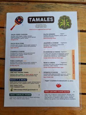 Menu b at El Sueñito Brewing Company in Bellingham