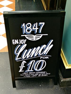 lunch offer at 1847 in Birmingham