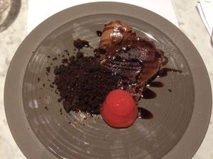 Chocolate and blood orange pudding  at 1847 in Birmingham