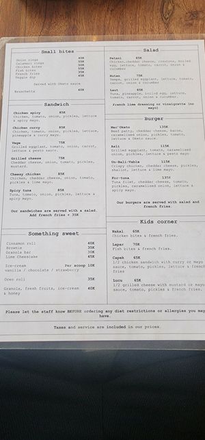 Menu 1 - September 2024 at Oketo Cafe Candidasa in Manggis