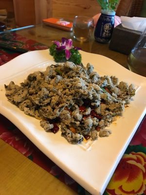 Vege Rib with Guan Yin Tea at Jue Shu - Five Foods Vegetarian in Chongqing