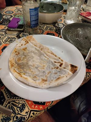 Qutab at Dolma Restaurant in Baku