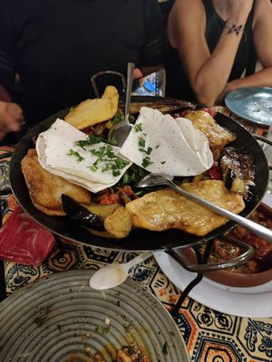 Vegetable sadj at Dolma Restaurant in Baku