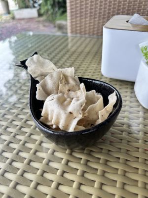 complimentary snack before the meal   at Ban Wayla Restaurant in Phuket