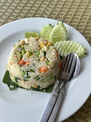 fried rice w/ tofu (no egg)   at Ban Wayla Restaurant in Phuket