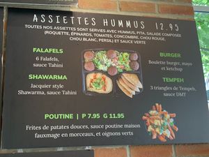 Menu at Panthere Verte - Plateau in Montreal