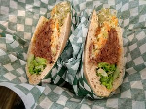 Jackfruit sandwich at Panthere Verte - Plateau in Montreal