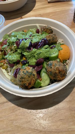 Build you own falafel bowl  at CAVA in Orlando