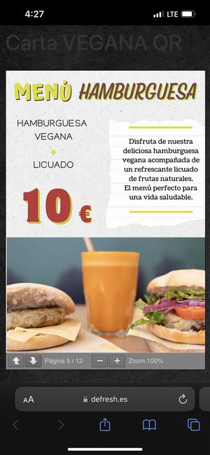 Combo meal  at Defresh in A Coruna