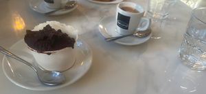 Granita di limone e cioccolato e macchiato di soya   at Amunì - Caffè e Sapori di Sicilia in Pescara