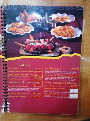 Starters at Delhi Darbar in Dushanbe