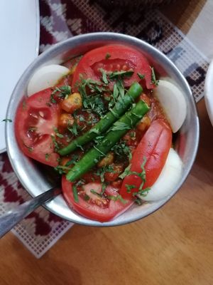 Curry dish at Delhi Darbar in Dushanbe