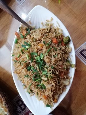 Veg biryani at Delhi Darbar in Dushanbe