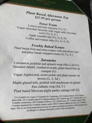 Summer menu  at Whittlebury Park Hotel & Spa  in Towcester