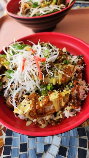 Gyoza Bowl Curry Kabocha at I Luv Dumplings in Honokaa