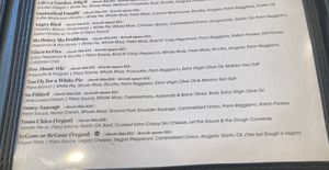 Vegan pizza options  at Riip Beer & Pizzeria in Huntington Beach