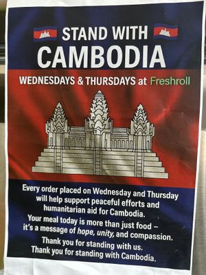 Stand with Cambodia!  at freshroll - Mashpee Commons in Mashpee