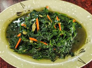 Cangkuk manis, not bad at Straight 8 Veggie Cafe in Kuching