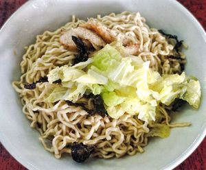 kolo mee, flavourful at Straight 8 Veggie Cafe in Kuching