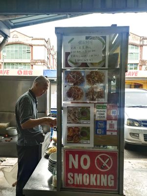 Very nice owner at Straight 8 Veggie Cafe in Kuching