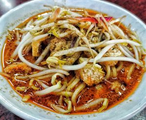 Laksa at Straight 8 Veggie Cafe in Kuching