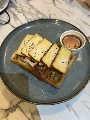 Smoked Tofu Lover   at WaffleLand Cafe in Vancouver