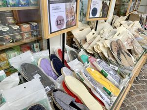 ecological slippers at Reformhaus Bacher in Baden Baden