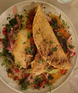 Tarot with portobello Schnitzel at Bon'gu – Bei Frau Nanna in Frankfurt