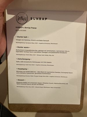 #sunbap x Bongu  at Bon'gu – Bei Frau Nanna in Frankfurt