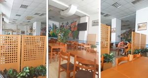 inside at Restoran Markat in Pula