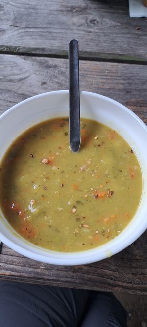 Erbsensuppe at Milchhalle Wilsede in Bispingen
