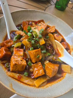 Tofu in schezuan at Pak Choi in Sopot