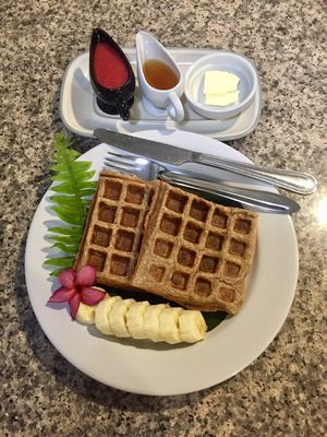 Waffles at Health Oasis Resort in Koh Samui