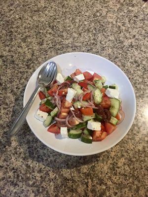 Greek Salad at Health Oasis Resort in Koh Samui