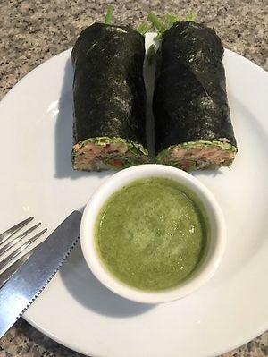 Breakfast wrap at Health Oasis Resort in Koh Samui