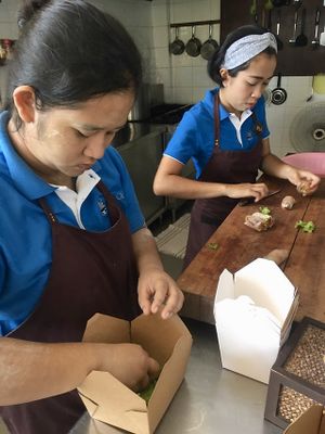 Cooking up a storm at Health Oasis Resort in Koh Samui