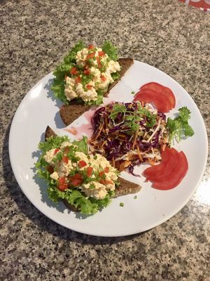 Open Egg Sandwich at Health Oasis Resort in Koh Samui