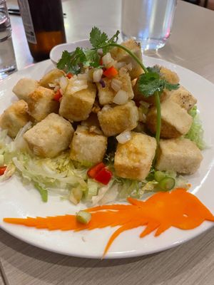 Salt and pepper tofu. Very good! at Viet Rose Cafe in Fitzroy