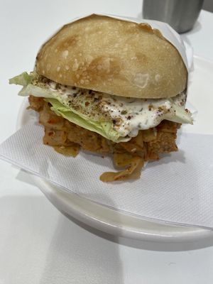 Kimchi and Peanut Butter Sandwich   at Frances Nation Cafe in Christchurch